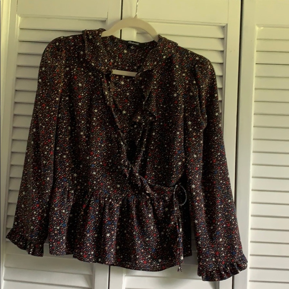 3/$15 Starry Madewell Wrap Top